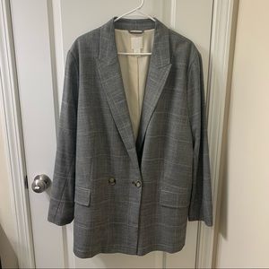 H&M Gray Blazer XXL